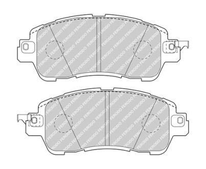 Гальмiвнi колодки, к-кт. - (d10605RB0A, D10605RB0B, DAY43328ZA) FERODO FDB5015