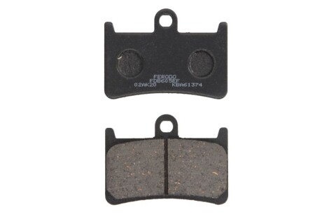Гальмівні колодки передн, призначення: скутери/малі мотоцикли, матеріал: eco friction-EF, 51x69x9,4мм YAMAHA FJR, FZ1, FZ6, MT-01, NIKEN, TDM, TRACER, XJR, XSR, YZF-R1, YZF-R6 600-1670 1998-2019 - FERODO FDB605EF