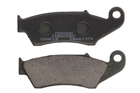 Гальмівні колодки передн, призначення: скутери/малі мотоцикли, матеріал: eco friction-EF, 34,1x94,2x7,7мм APRILIA RXV BETA RR, XTRAINER GAS GAS EC, FSE, MC HONDA CR, CRF, NX 125-750 1993-2019 - FERODO FDB892EF