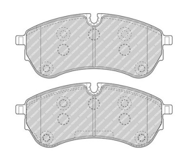 Колодки дискового тормоза - (2N0698151, 65508206000) FERODO FVR5067