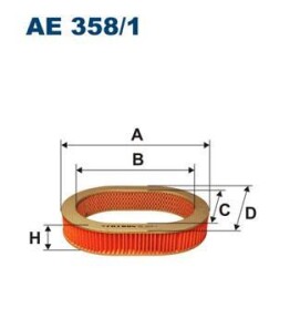 Воздушный фильтр - (870X9601BUA, 830123603, 2811331002) FILTRON AE358/1