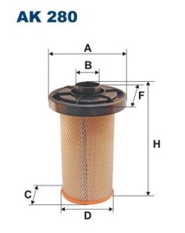 Повітряний фільтр - FILTRON AK280