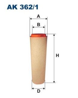 Повітряний фільтр - FILTRON AK362/1