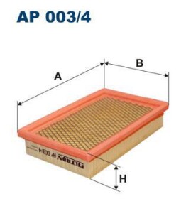 Воздушный фильтр - FILTRON AP003/4