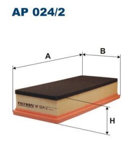 Повітряний фільтр - (46741119, 4674119) FILTRON AP024/2