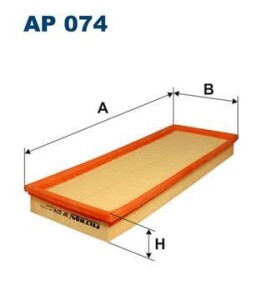 Воздушный фильтр - FILTRON AP074