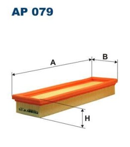 Воздушный фильтр - (1444L6, 7701036270) FILTRON AP079