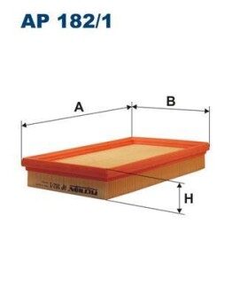 Воздушный фильтр - (0K2013Z00, 0K20113Z00, K20113Z00) FILTRON AP182/1