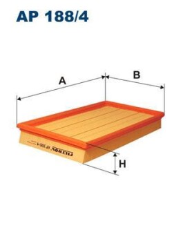 Повітряний фільтр - FILTRON AP188/4