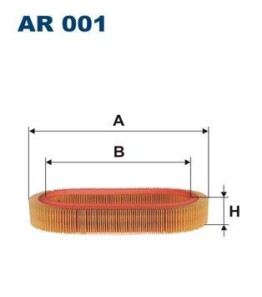 Воздушный фильтр - (0003950789, 003950789, 03469294) FILTRON AR001