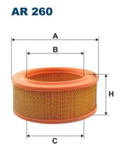 Фильтр воздуха - FILTRON AR 260