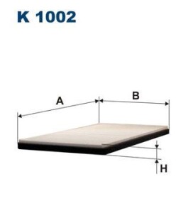 Фильтр, воздух во внутренном пространстве - FILTRON K1002