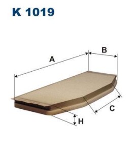 Фильтр, воздух во внутренном пространстве - FILTRON K1019