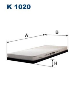 Фильтр, воздух во внутренном пространстве - FILTRON K1020