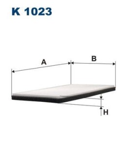 Фильтр, воздух во внутренном пространстве - (7700845811, 7700854811, 7701205278) FILTRON K1023