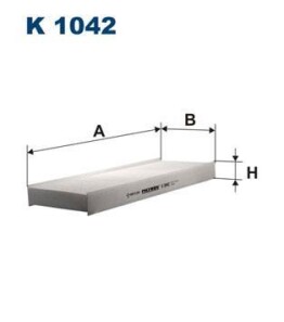 Фильтр, воздух во внутренном пространстве - FILTRON K1042