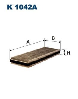Фильтр, воздух во внутренном пространстве - (0008301318, 0008303418, A0008303418) FILTRON K1042A