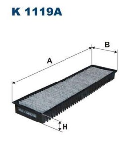 Фильтр, воздух во внутренном пространстве - FILTRON K1119A