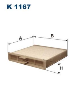 Фильтр, воздух во внутренном пространстве - FILTRON K1167