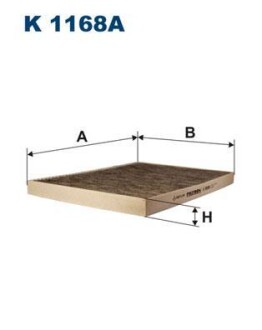 Фильтр, воздух во внутренном пространстве - FILTRON K1168A