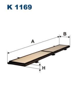 Фильтр, воздух во внутренном пространстве - FILTRON K1169