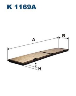 Фильтр, воздух во внутренном пространстве - FILTRON K1169A