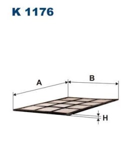 Фильтр, воздух во внутренном пространстве - (7079682) FILTRON K1176