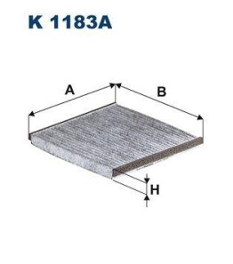 Filtr kabinowy w?glowy - FILTRON K1183A