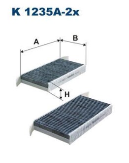 Фильтр, воздух во внутренном пространстве - FILTRON K1235A-2X