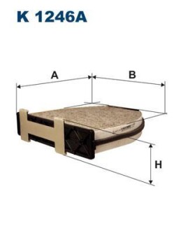 Фильтр, воздух во внутренном пространстве - FILTRON K1246A