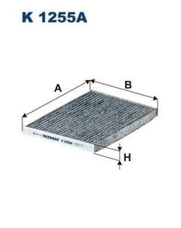 Filtr kabiny weglowy - FILTRON K1255A