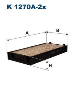 Фильтр, воздух во внутренном пространстве - FILTRON K1270A-2X