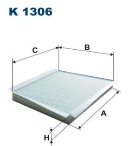 Фильтр, воздух во внутренном пространстве - (2038300218, 2038300340, A2038300218) FILTRON K1306