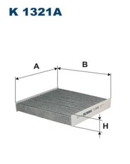 1321A K FILTR PYгKOWY KABINY DACIA LOGAN II SANDERO II 12- - FILTRON K1321A