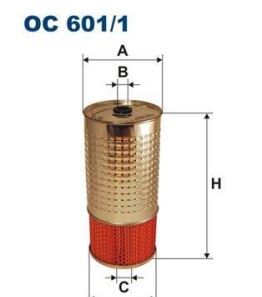 Масляный фильтр - (0001802509, 6161800510, 6161800009) FILTRON OC601/1