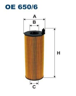 Масляный фильтр - FILTRON OE650/6