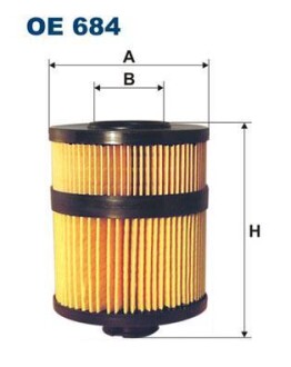 Масляний фільтр - (8671018399, 8973104720, 7701474004) FILTRON OE684