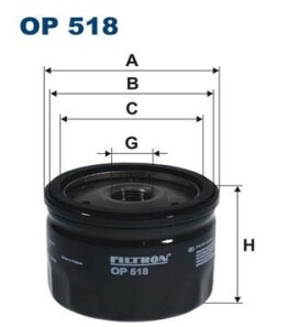 Масляный фильтр - FILTRON OP518