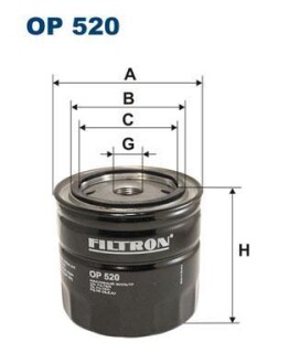 Масляный фильтр - FILTRON OP520