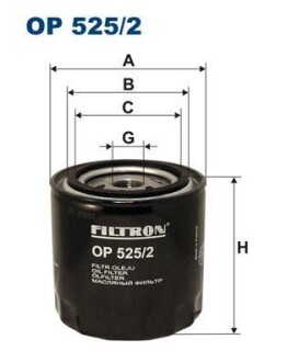 Масляный фильтр - FILTRON OP525/2