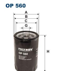 Масляный фильтр, Масляный фильтр, ступенчатая коробка передач - FILTRON OP560