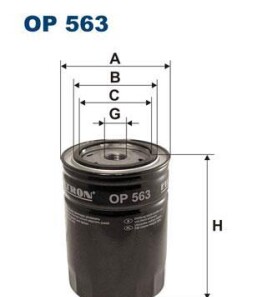 Масляный фильтр - FILTRON OP563