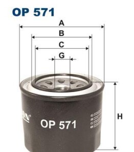 Масляный фильтр - FILTRON OP571