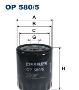 Масляный фильтр - FILTRON OP580/5