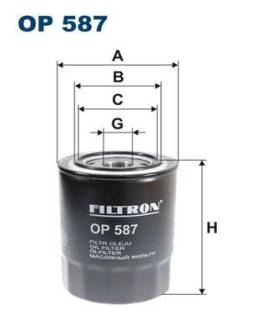 Масляный фильтр - FILTRON OP587