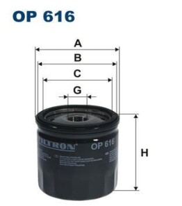 Масляный фильтр - FILTRON OP616