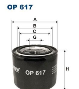 Масляный фильтр - FILTRON OP617