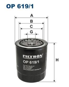 Масляный фильтр - FILTRON OP619/1