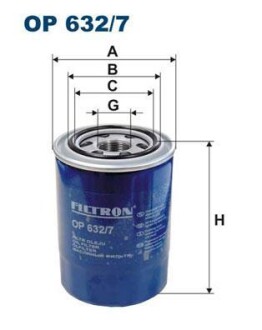 Масляний фільтр - FILTRON OP632/7