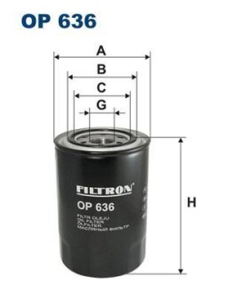 Масляный фильтр - FILTRON OP636